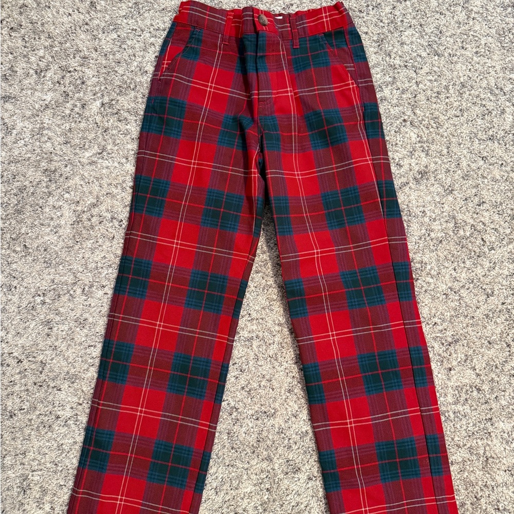 The Beaufort Bonnet Company Red and Blue Plaid Pants